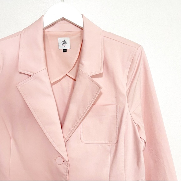 BOGO! Cabi #5656 Grace Blazer Ponte Knit Stretch Pink Size 10 - Picture 5 of 11